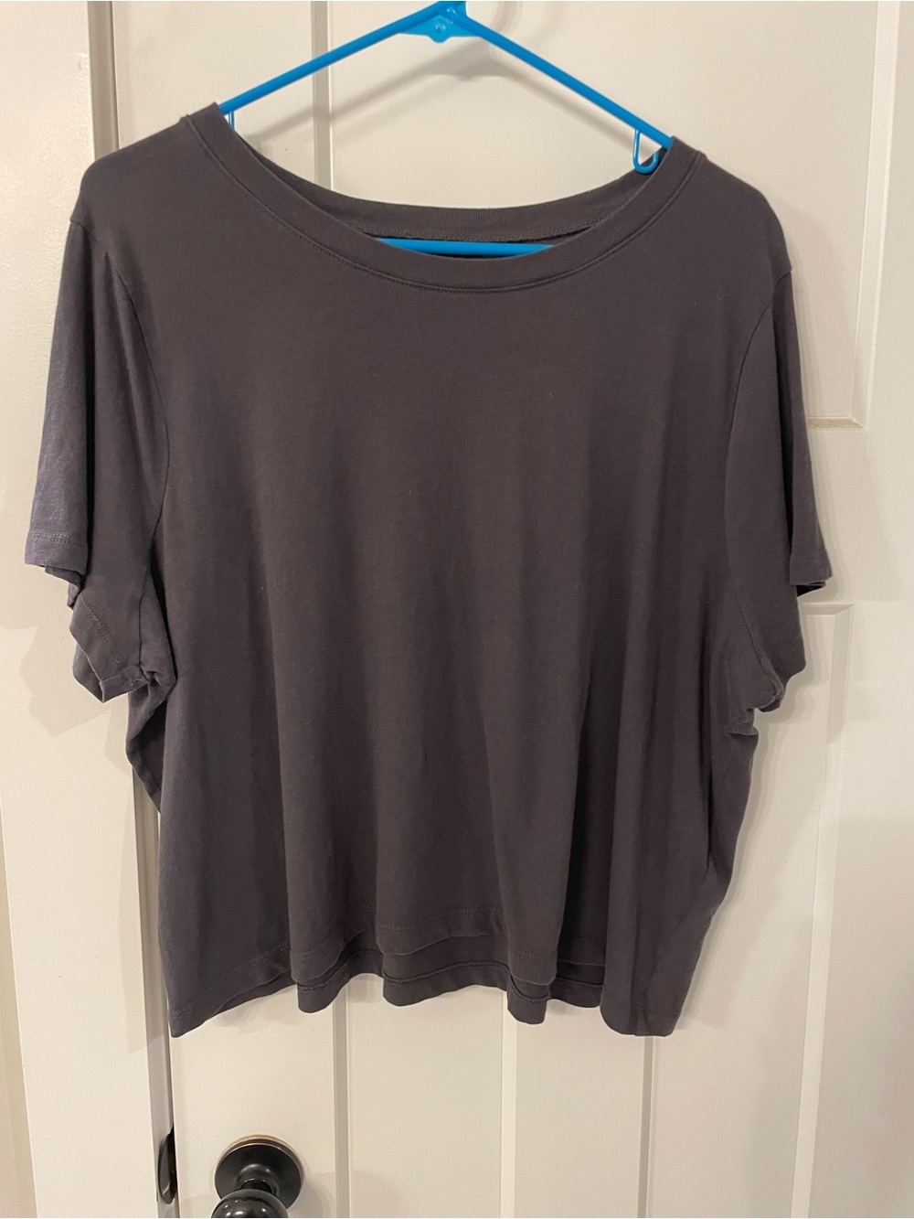 Madewell Short Sleeve Boxy Tee - Charcoal Gray